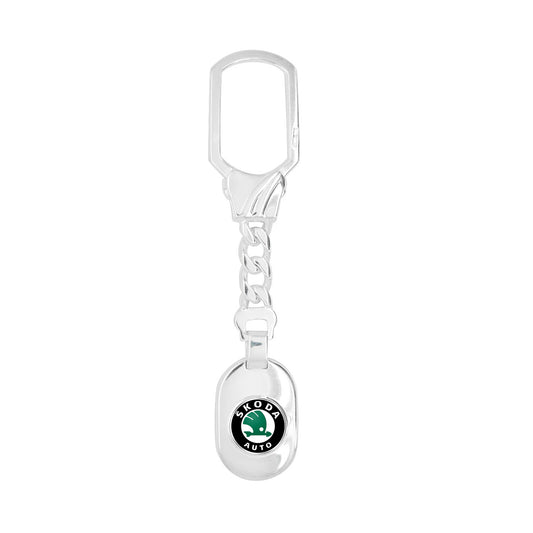 Skoda-silver-keychain