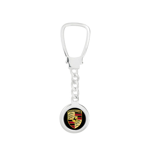 Porsche-silver-keychain
