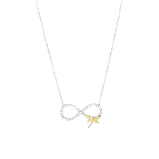 Infinity Dragonfly Necklace