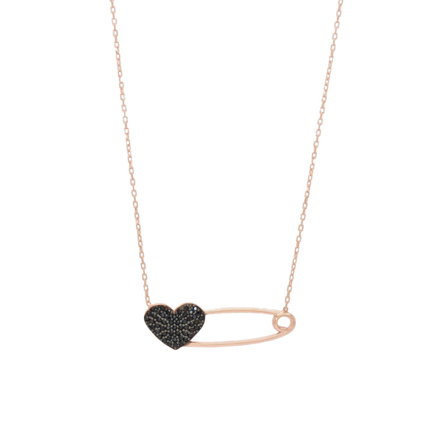 Heart Pin Necklace