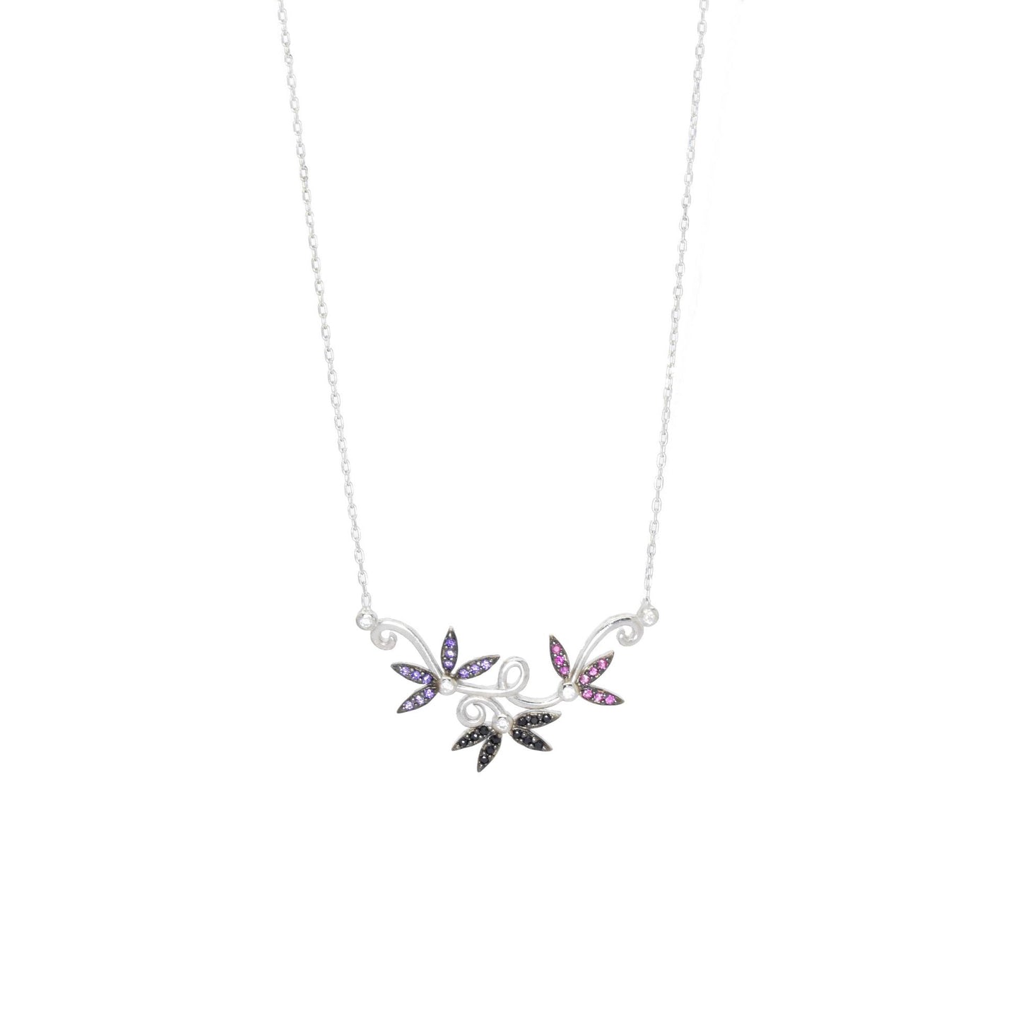 Colorful Flowers Necklace