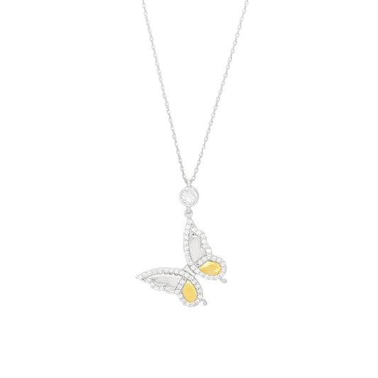 Sparkling Butterfly Necklace