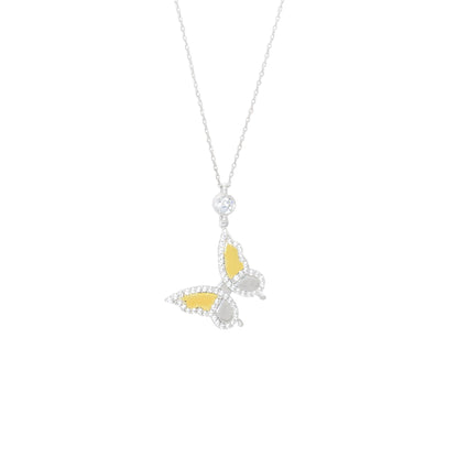 Sparkling Butterfly Necklace