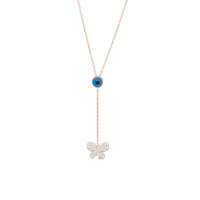 Evil Eye Butterfly Necklace image