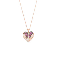 Angel Wing Heart Necklace image