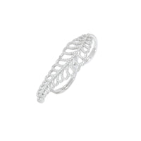 Luxurious Double Helix Leaf Ring image