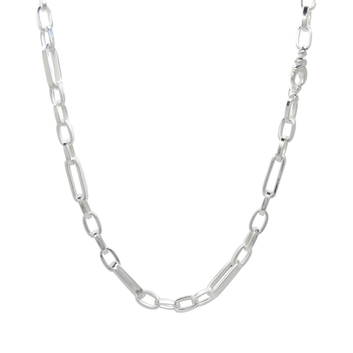 Hollow Chunky Paperclip Chain Necklace