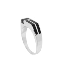 Onyx Asymmetric Signet Ring image