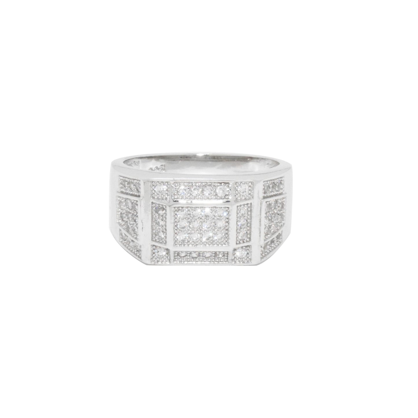 Trapezoid Zircon Ring