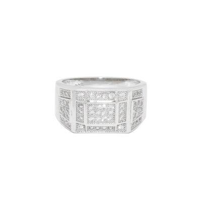 Trapezoid Zircon Ring