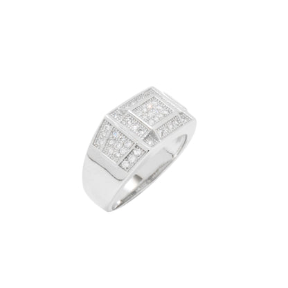 Trapezoid Zircon Ring