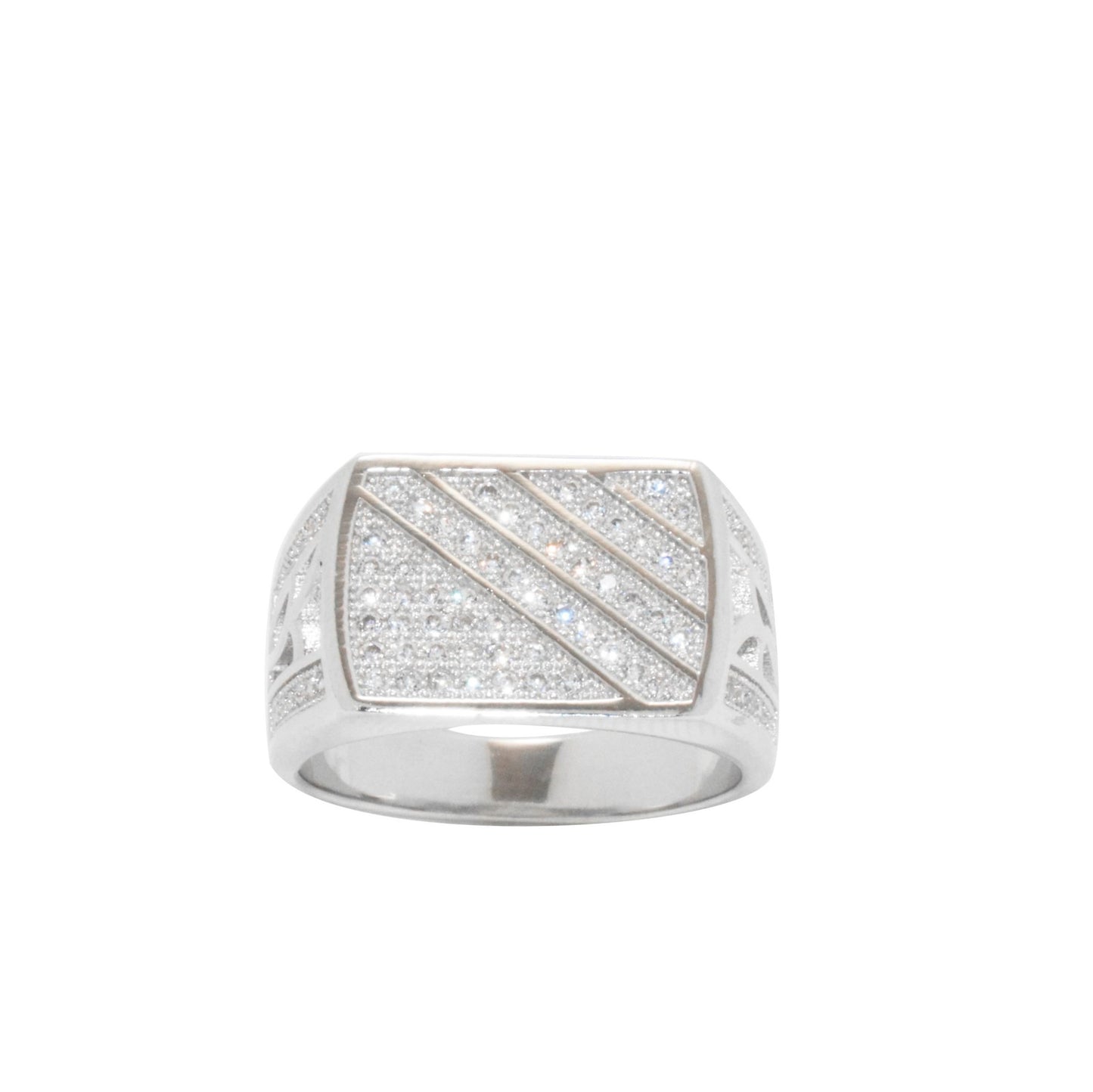 Striped Zircon Ring