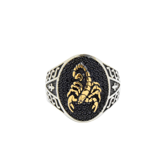 Oxidized Scorpion Ring