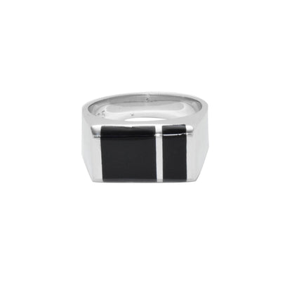 Onyx Rectangle Signet Ring