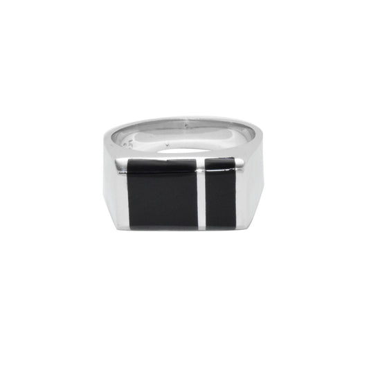 Onyx Rectangle Signet Ring