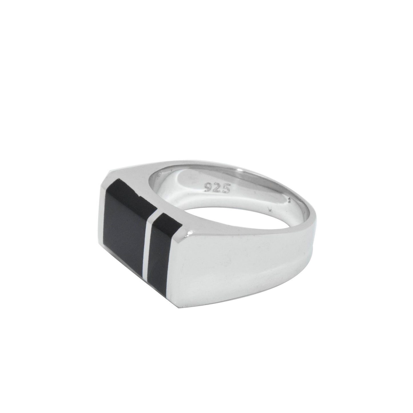 Onyx Rectangle Signet Ring