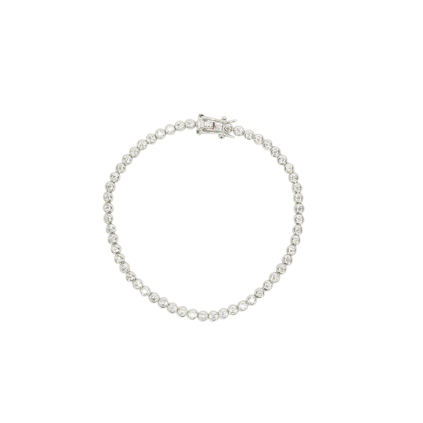 Round Tennis Necklace and Bracelet Set