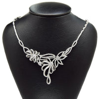 Elegant Zircon Bow Necklace image