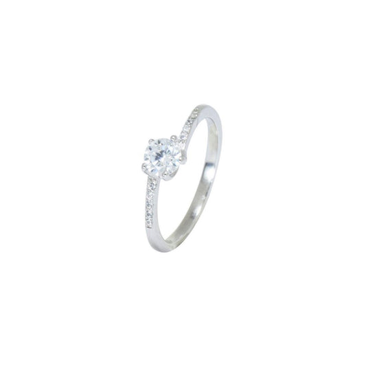 Sparkling Solitaire Ring