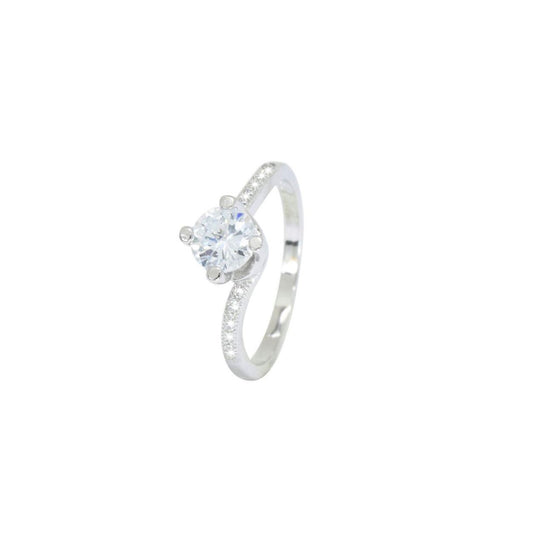 Sparkling Solitaire Ring