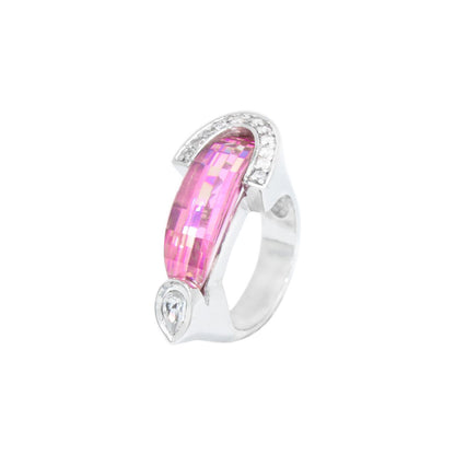 Sparkling Pink Topaz Ring