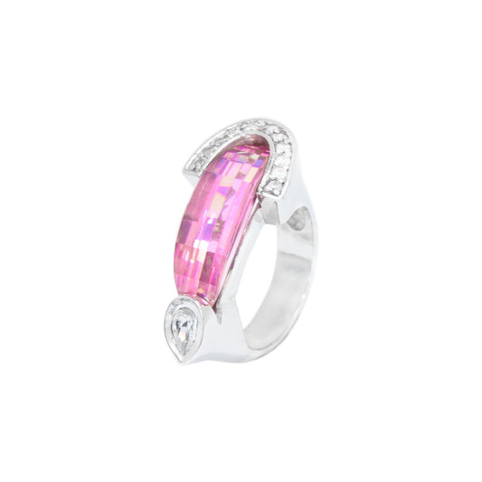 Sparkling Pink Topaz Ring