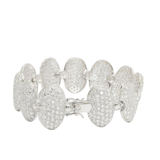 Oval Cluster Statement Bracelet