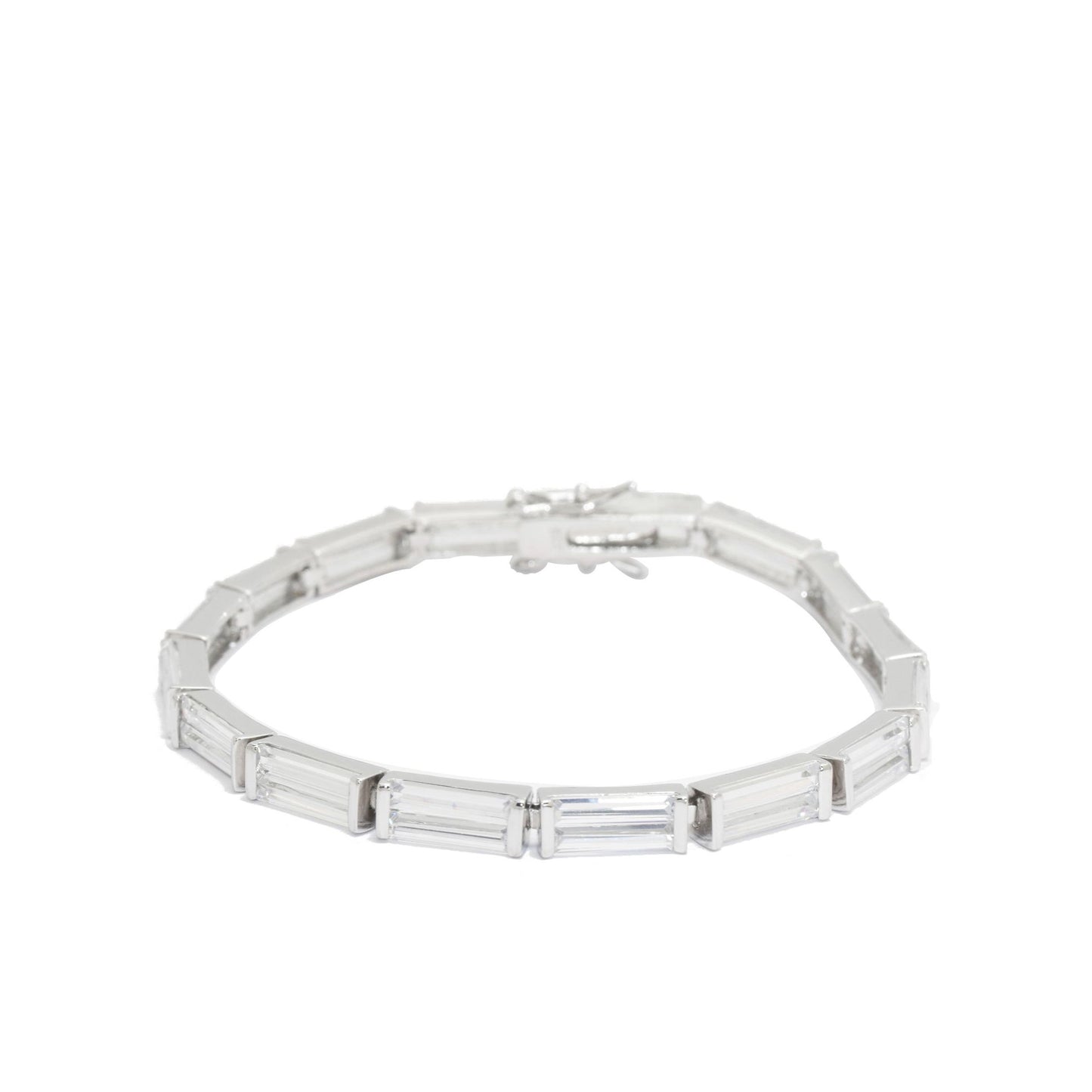 Elegant Baguette Stone Tennis Bracelet