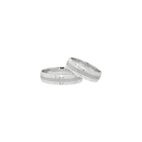 Silver Harmony Bands with Matted Finish image