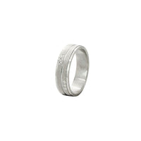 Sleek Silver Stripes Ring image