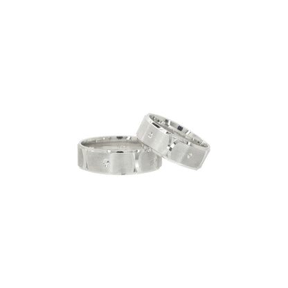 Modern Minimalist Duo Rings