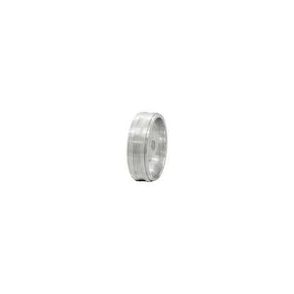 Sleek Silver Ridge Ring