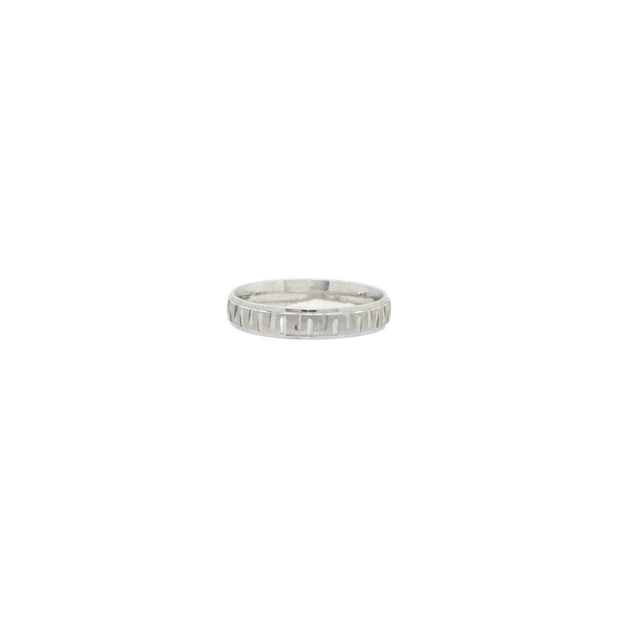 Modern Edge Silver Ring